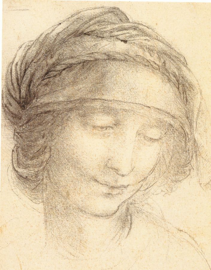 Composition studies for the Virgin and Child with Saint Anne by Leonardo da Vinci